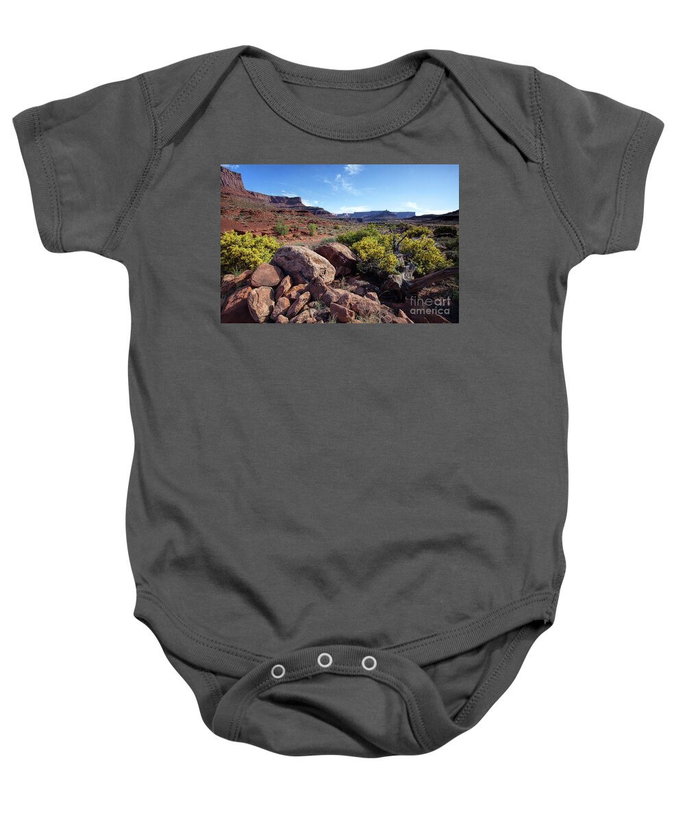 Utah Landscape Baby Onesie featuring the photograph Preamble to Glory by Jim Garrison