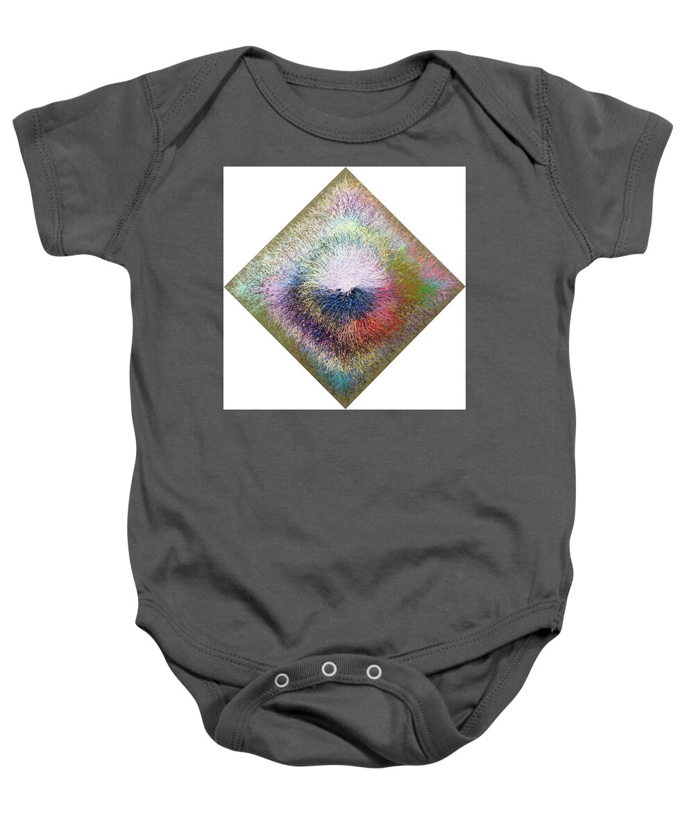 Color Baby Onesie featuring the painting Precursor Number Five by Stephen Mauldin
