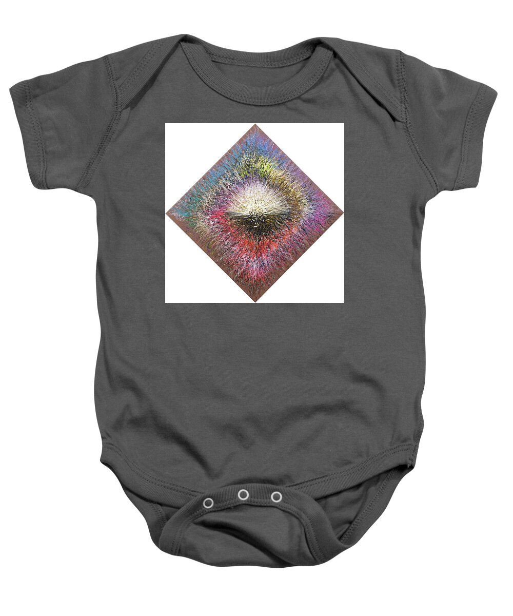 Color Baby Onesie featuring the painting Precursor Number Four by Stephen Mauldin