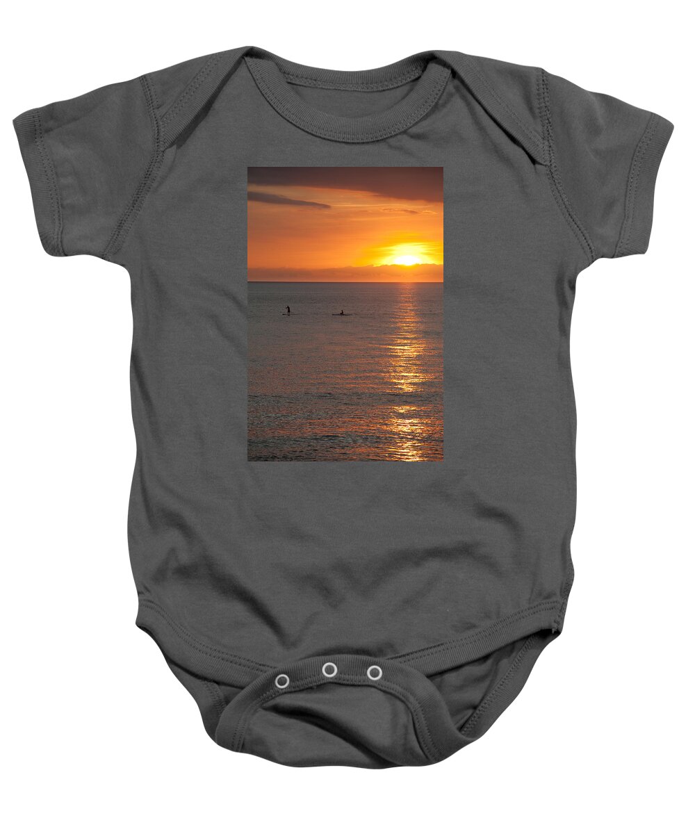 Sunset Baby Onesie featuring the photograph Puerto Vallarta Sunset by Sebastian Musial