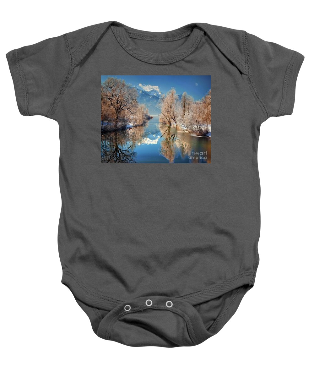 Nag003737 Baby Onesie featuring the photograph Purity of Winter by Edmund Nagele FRPS