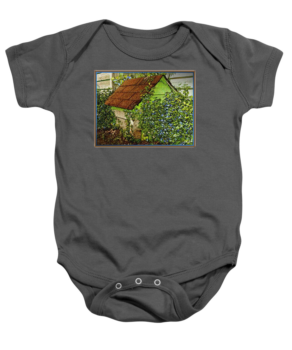 Garden Baby Onesie featuring the photograph Quite Lonely Really by Leslie Revels