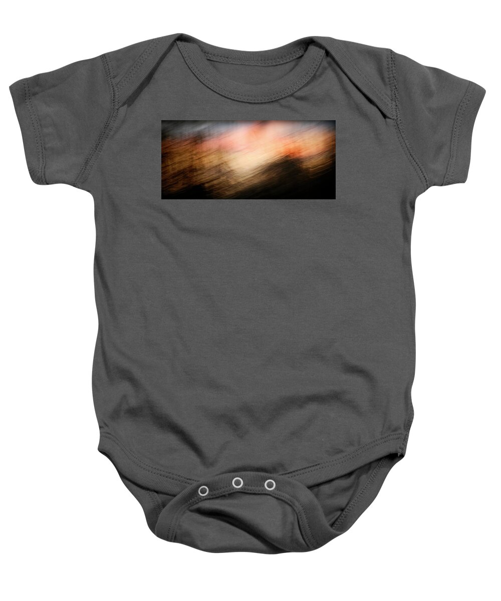 Abstract Expressionism Baby Onesie featuring the photograph Race You to the Top by Marilyn Hunt
