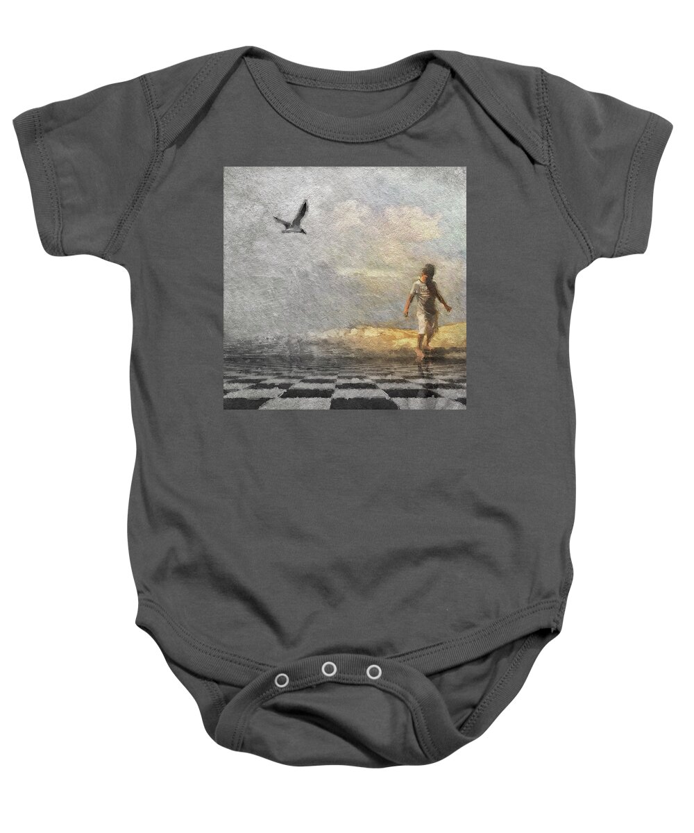 Digital Art Baby Onesie featuring the digital art Ready to Play by Melissa D Johnston