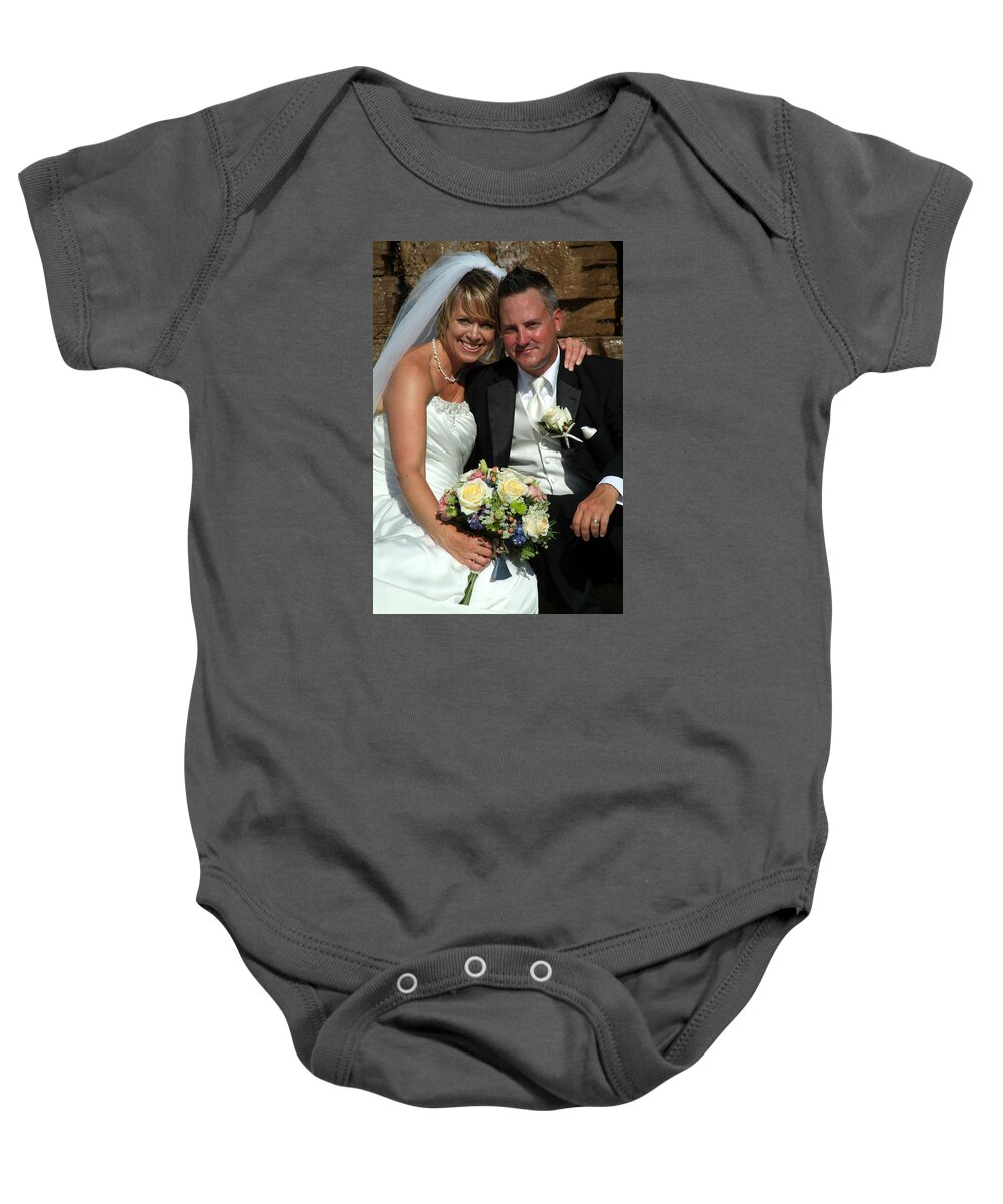  Baby Onesie featuring the photograph Rebecca and David by Michael Dorn