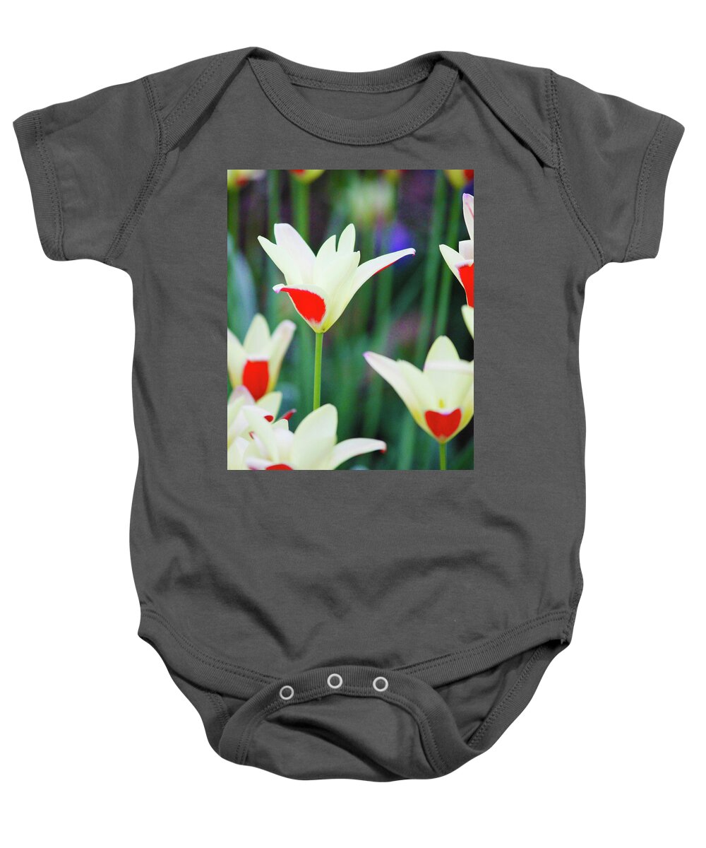 Nature Baby Onesie featuring the photograph Red and White by Rod Whyte