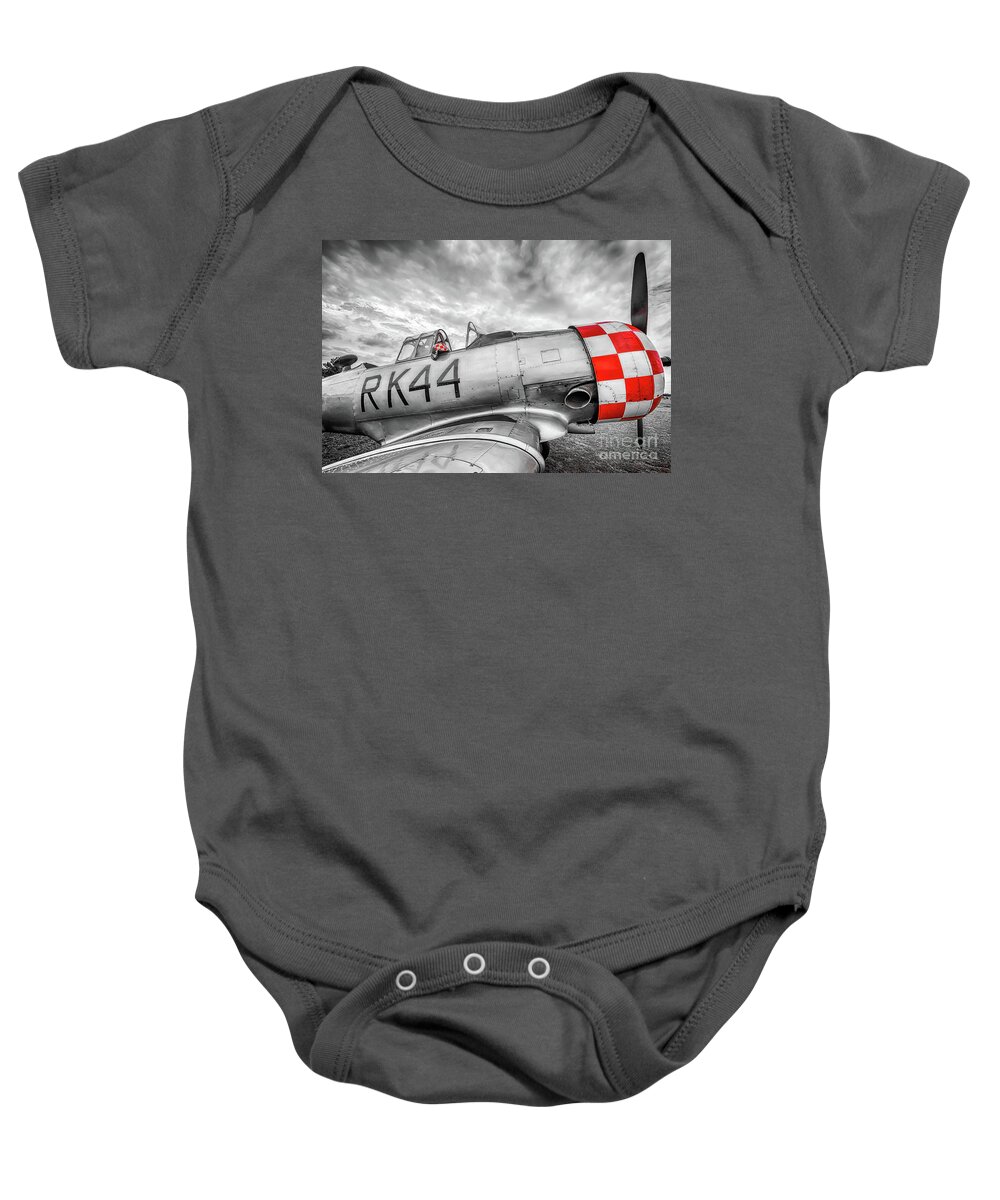 North American Baby Onesie featuring the photograph Red Checkers by Paul Quinn