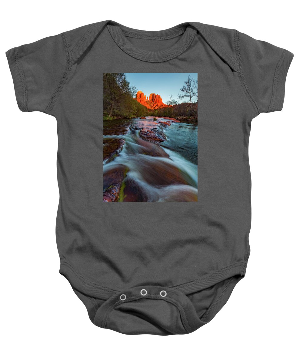 Sedona Baby Onesie featuring the photograph Red Rock Creek by Darren White