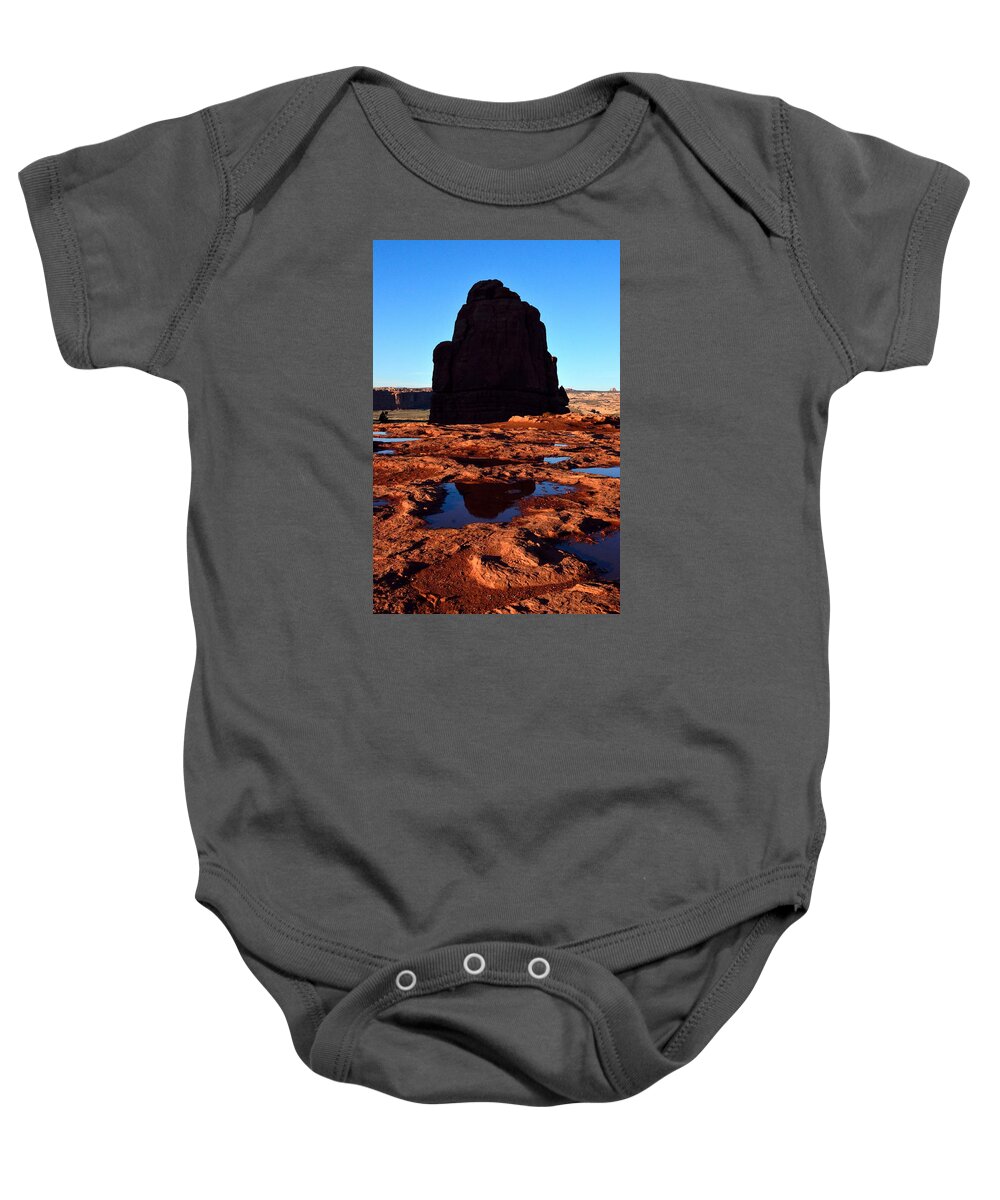 Moab Baby Onesie featuring the photograph Red Rock Reflection at Sunset by Tranquil Light Photography