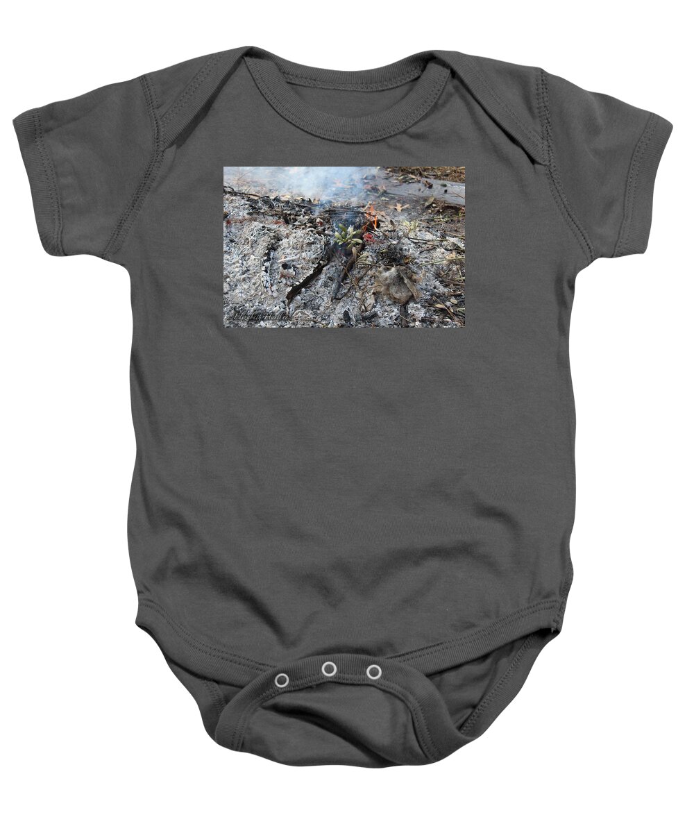  Baby Onesie featuring the photograph Refined by Fire by Elizabeth Harllee