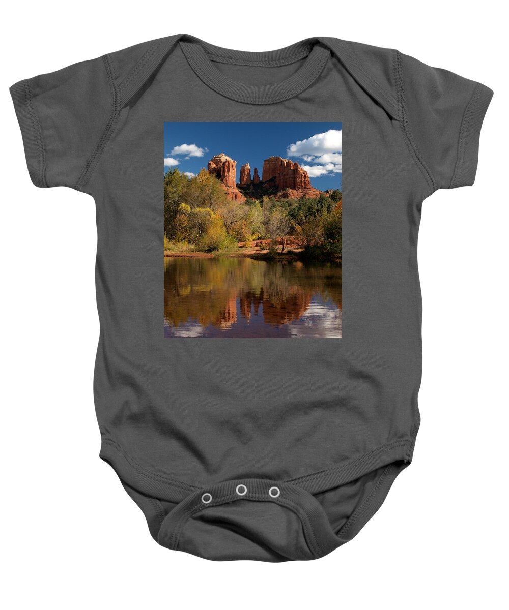 Sedona Baby Onesie featuring the photograph Reflections of Sedona by Joshua House