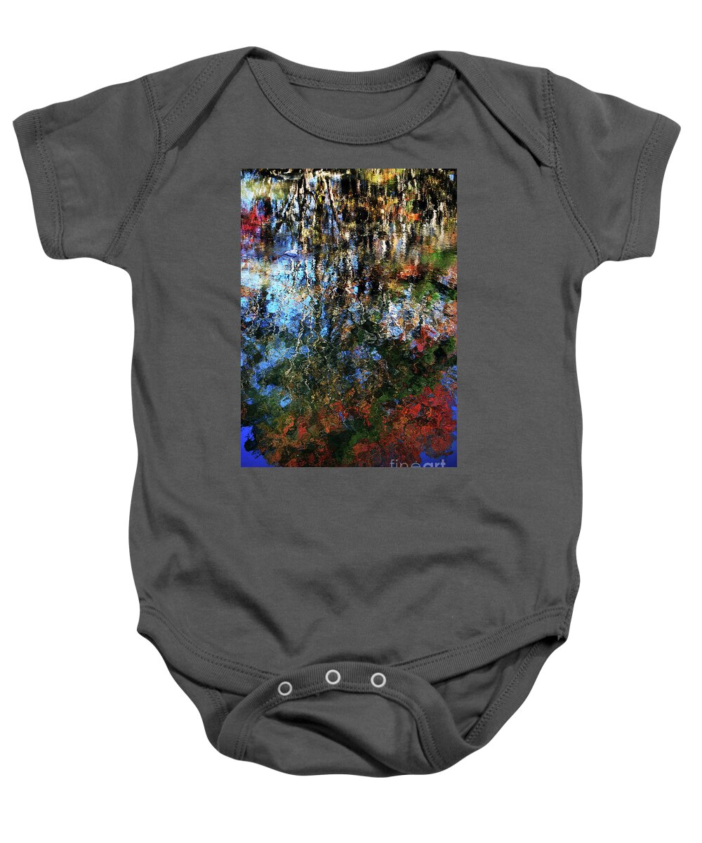 Animals Baby Onesie featuring the photograph Reflective Abstract By God by Skip Willits