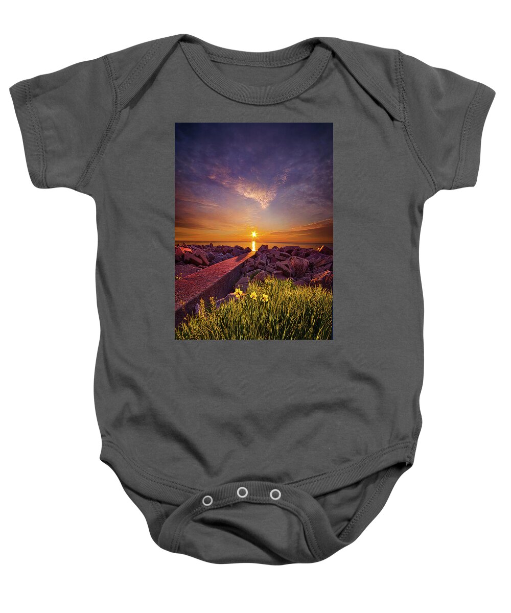 Clouds Baby Onesie featuring the photograph Return To Me by Phil Koch