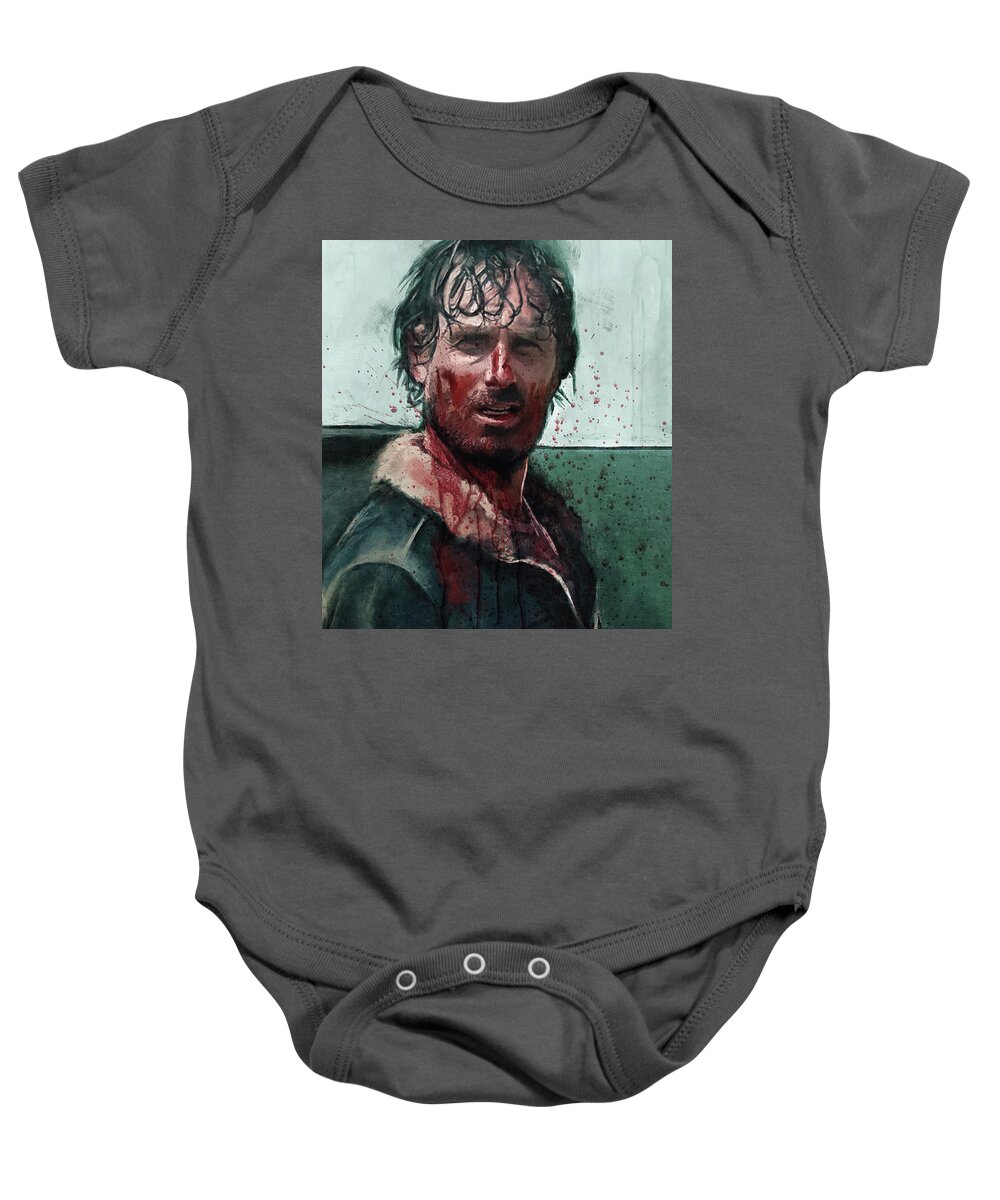 Rick Grimes - What - The Walking Dead Kids T-Shirt by Joseph Oland