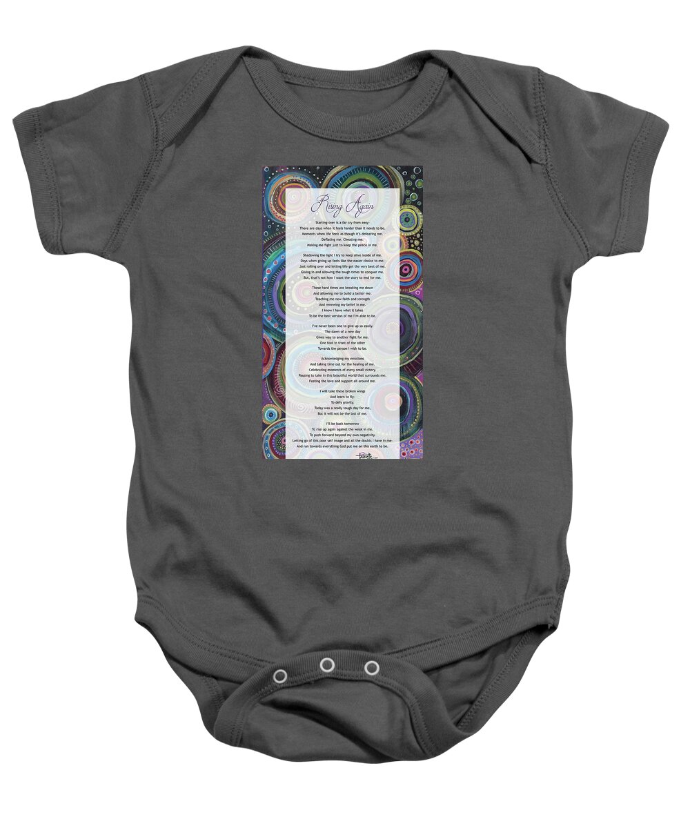 Rising Again Baby Onesie featuring the digital art Rising Again by Tanielle Childers