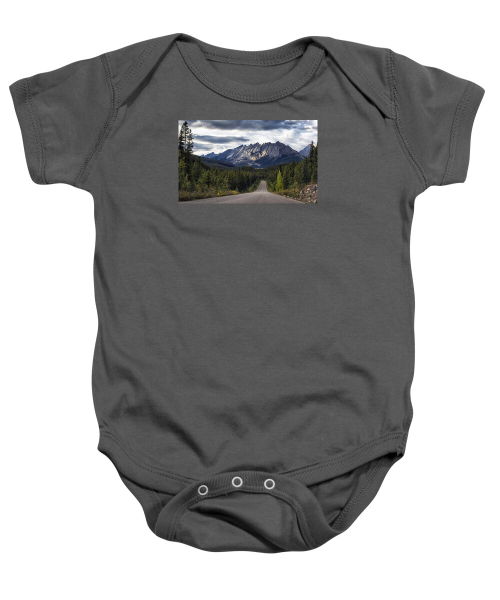 Canada Baby Onesie featuring the photograph Road To Granite Mountain by Robert Fawcett