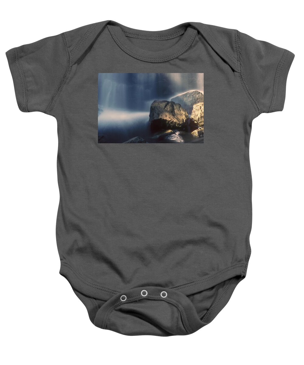 Rocks Baby Onesie featuring the photograph Rocks and Waterfalls by DArcy Evans