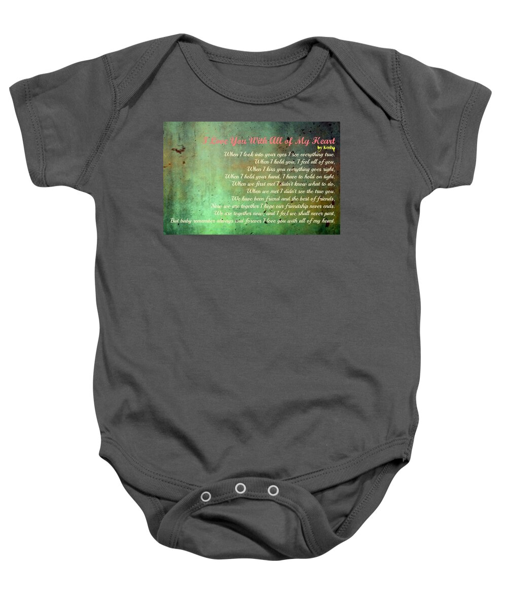  Baby Onesie featuring the photograph Romanticp314 by David Norman