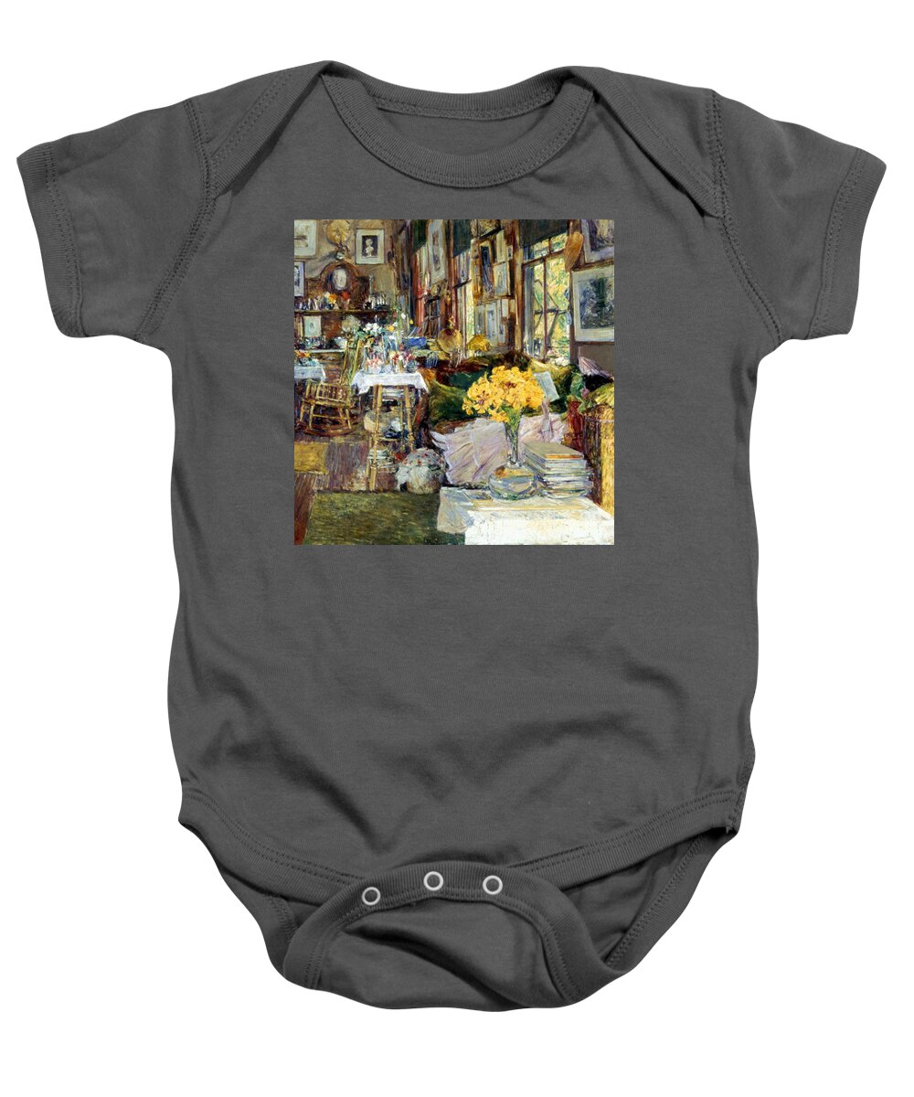 19th Century Baby Onesie featuring the photograph Room Of Flowers, 1894 by Granger