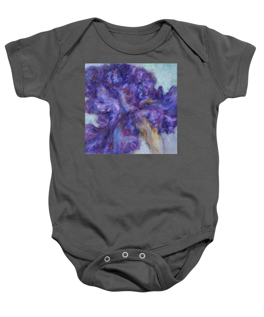 Original Fine Art Baby Onesie featuring the painting Ruffled by Quin Sweetman