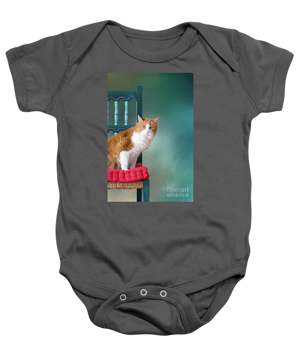Blue Eyes Baby Onesie featuring the photograph Rusty by Susan Warren