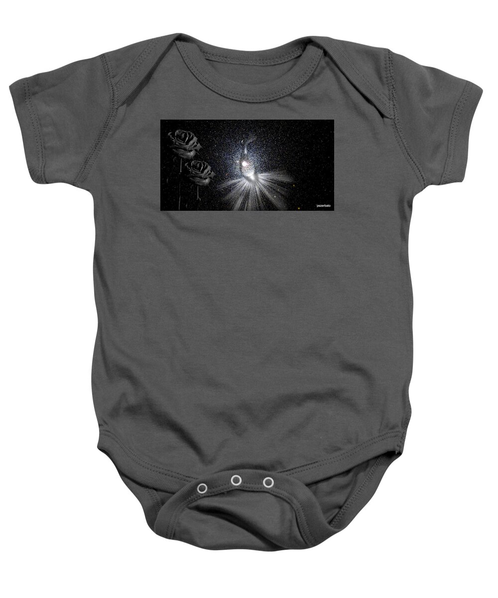 Beauty Baby Onesie featuring the digital art Sadnesses Are Beauties Erased By Suffering by Paulo Zerbato