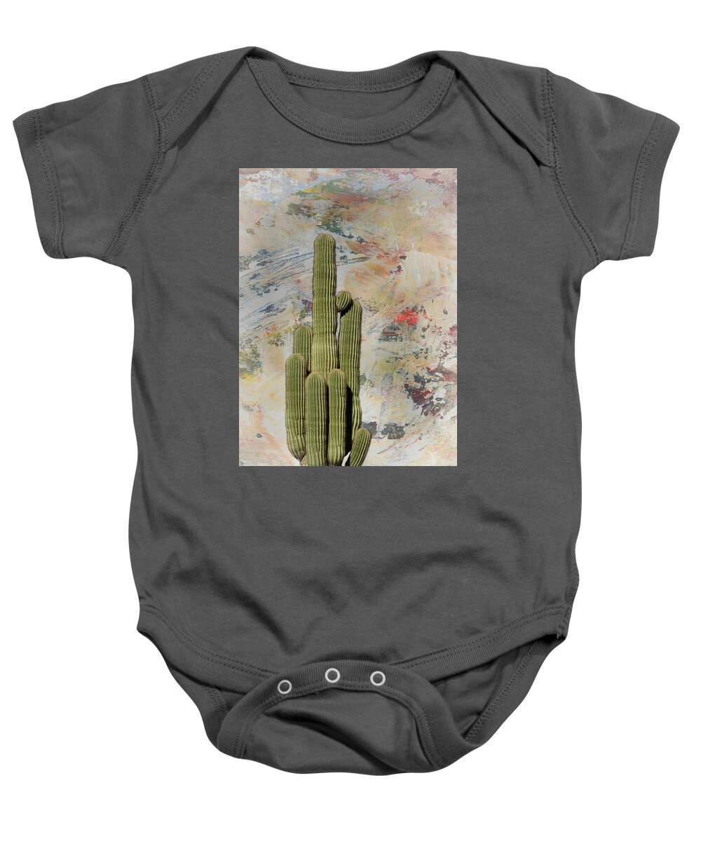 Arizona Baby Onesie featuring the photograph Saguaro Cactus by Jim Thompson