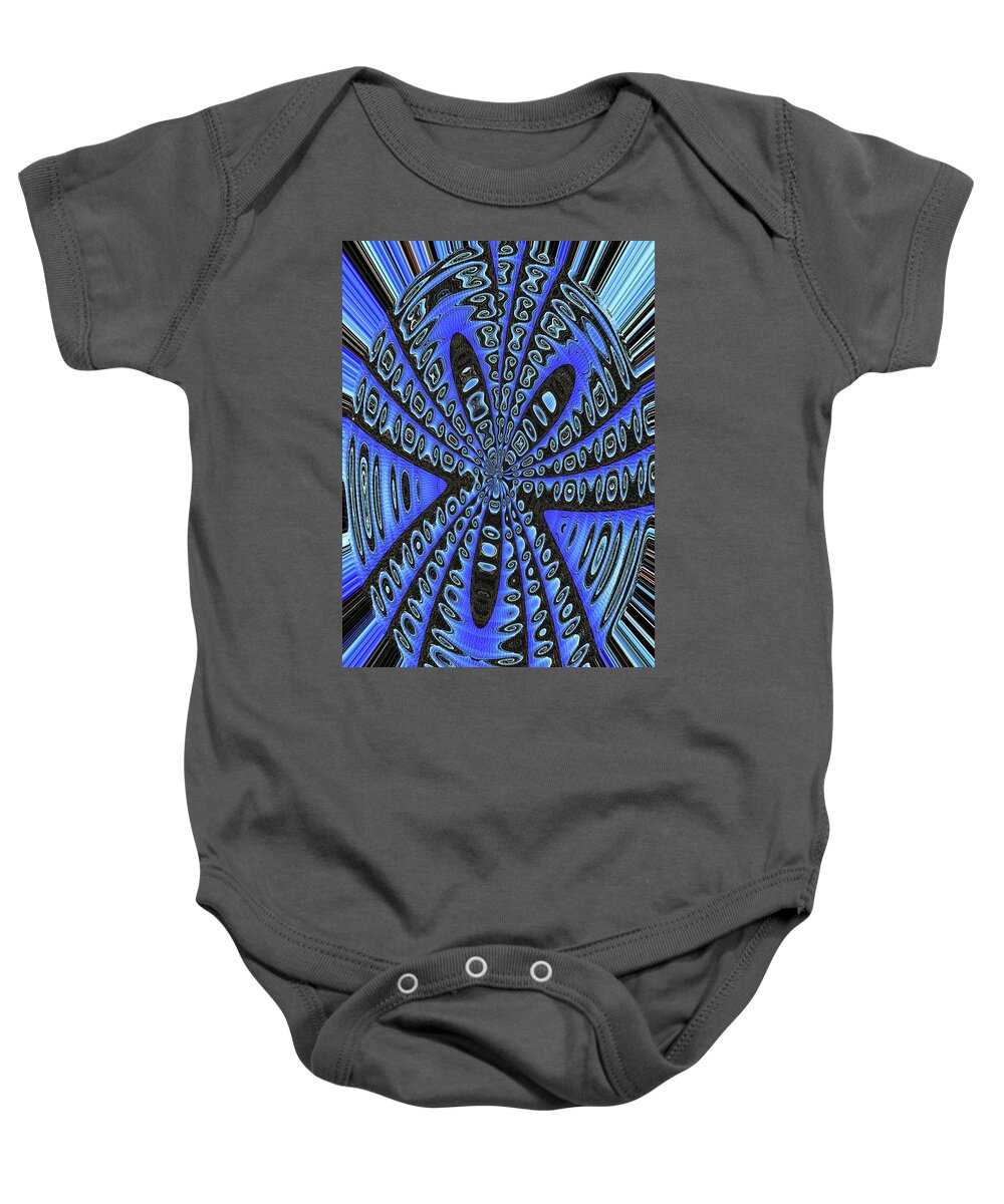 Saguaro Forest Abstract #2 Baby Onesie featuring the digital art Saguaro Forest Abstract #2 by Tom Janca