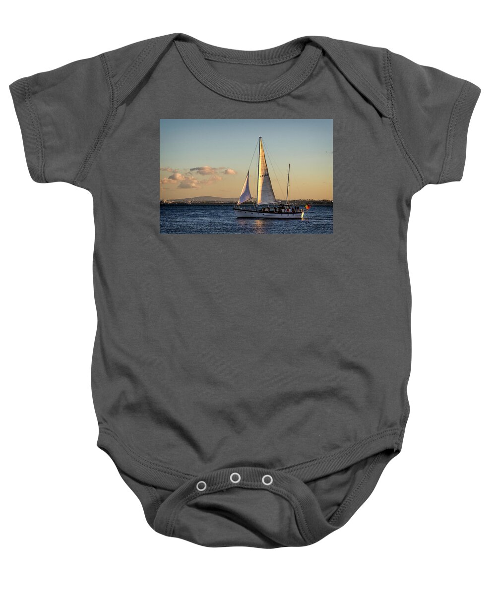 Lisbon Baby Onesie featuring the photograph Sail Away from Lisbon by Pablo Lopez