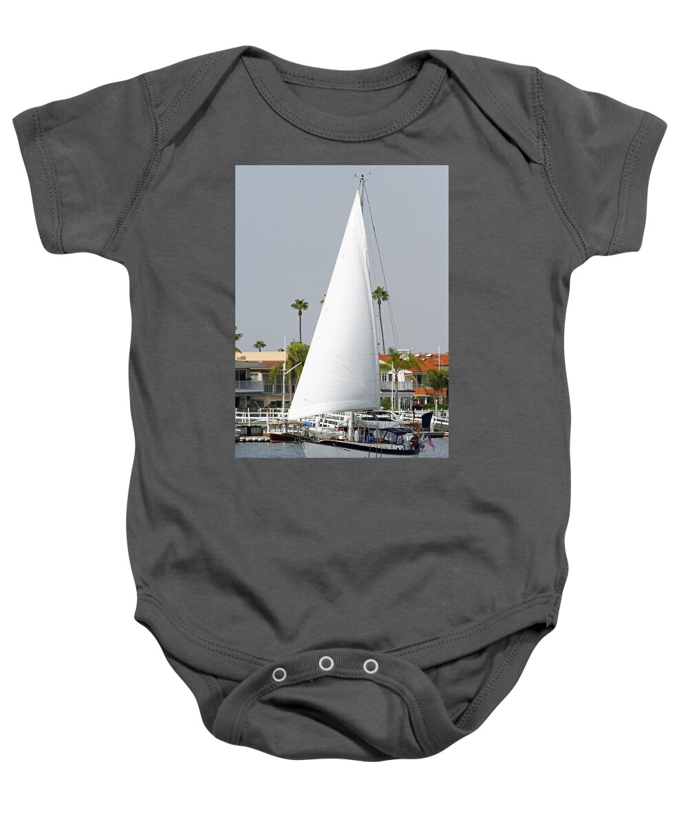 Sail Boat Baby Onesie featuring the photograph Sails Up by Shoal Hollingsworth