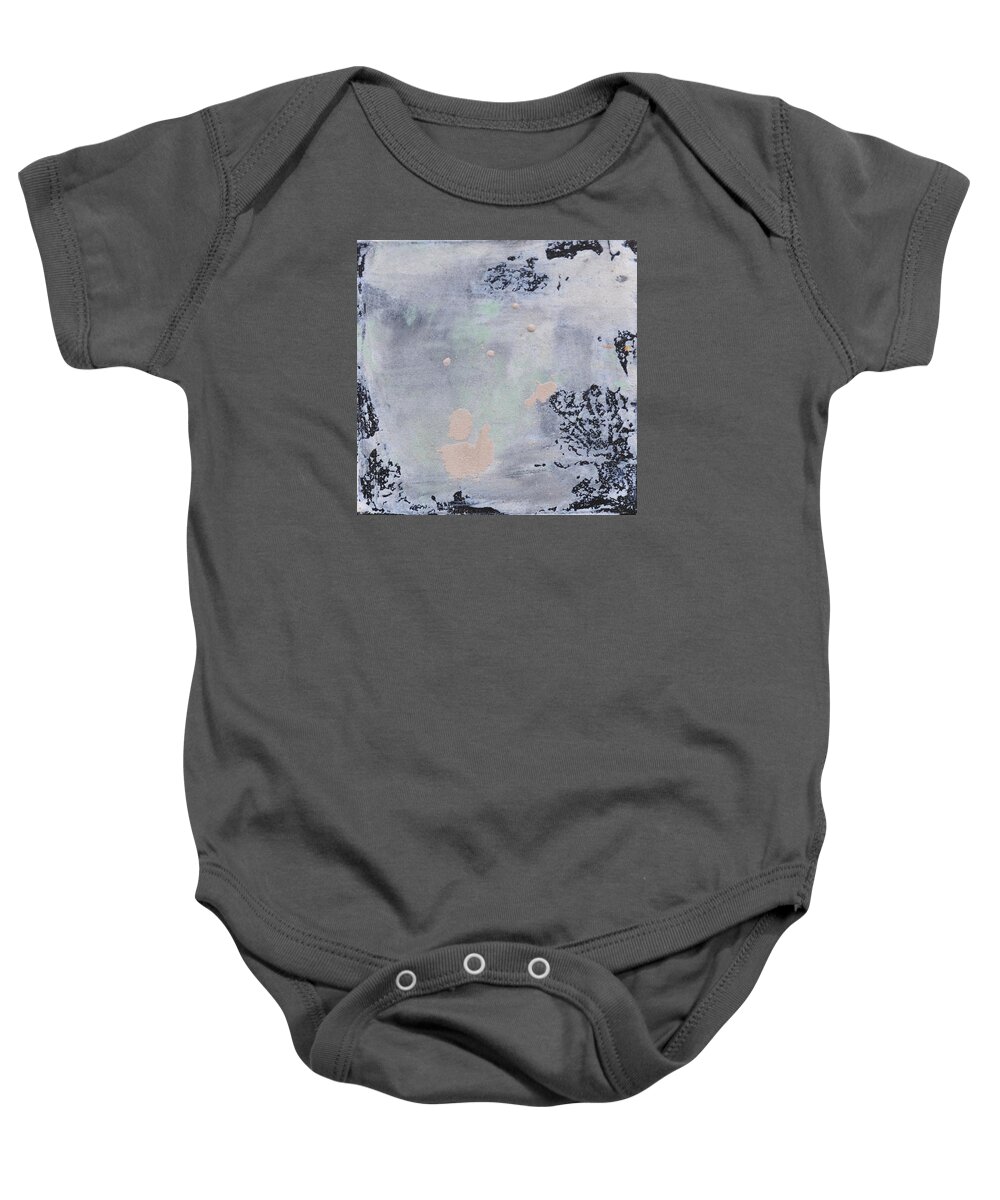Abstract Baby Onesie featuring the painting Sand Tile AM214127 by Eduard Meinema