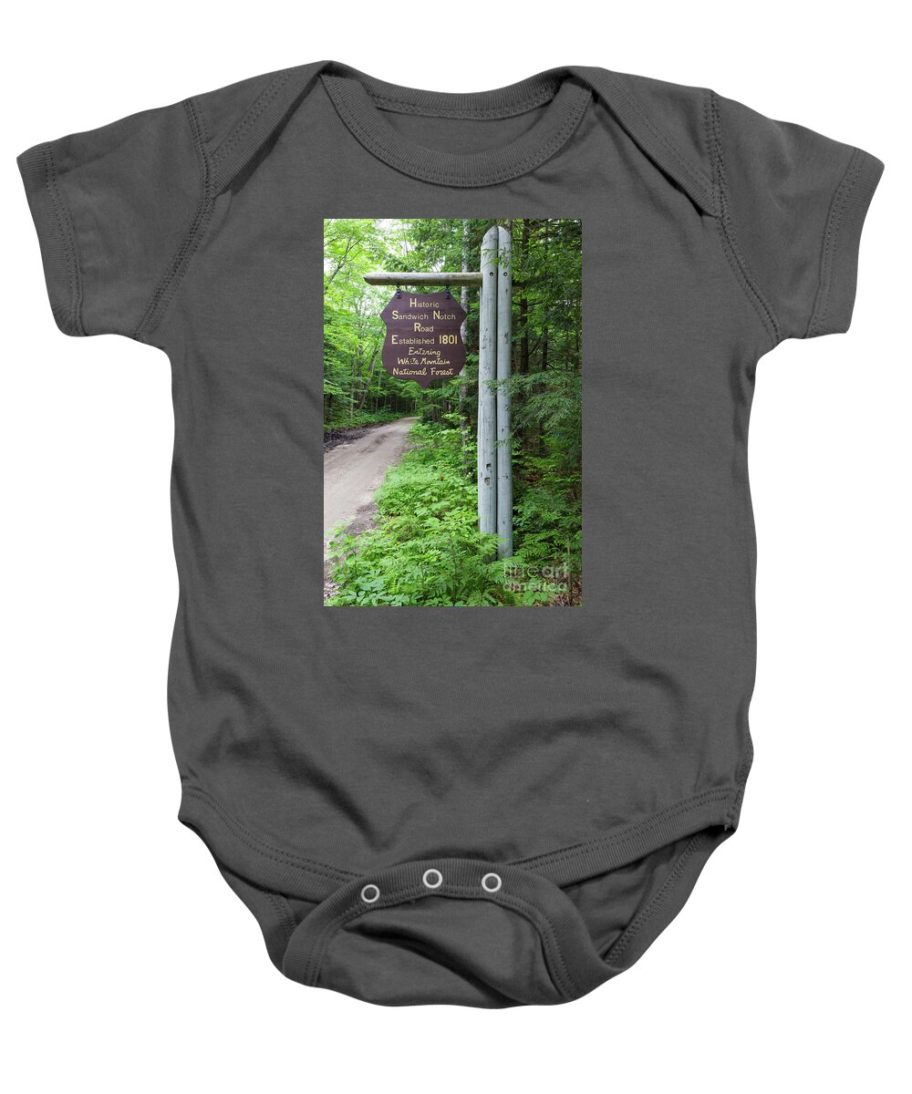 Backroad Baby Onesie featuring the photograph Sandwich Notch Road - Sandwich, New Hampshire by Erin Paul Donovan
