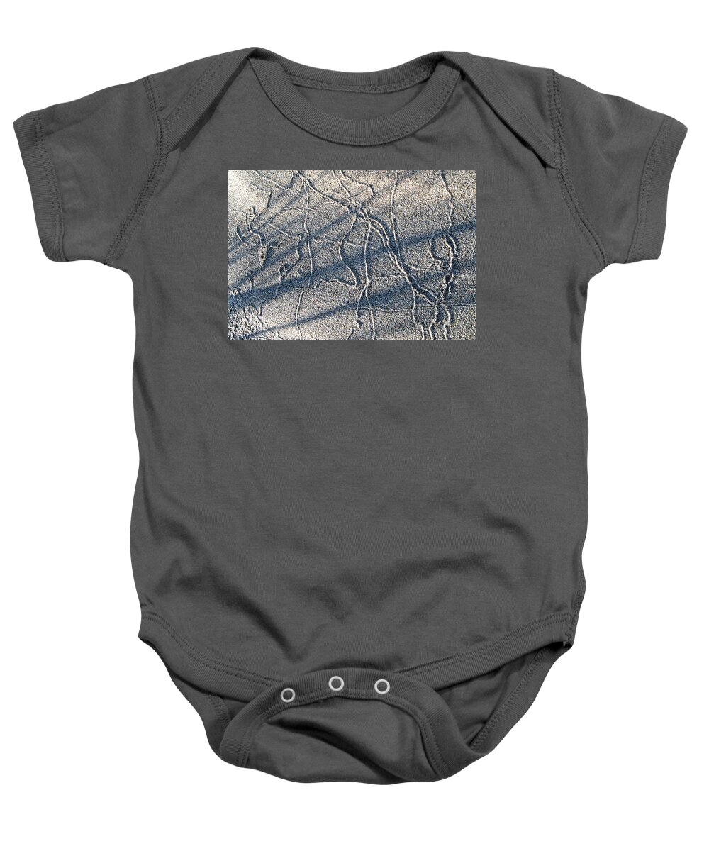 Outdoors Baby Onesie featuring the photograph Sandy Bug Trails by Doug Davidson