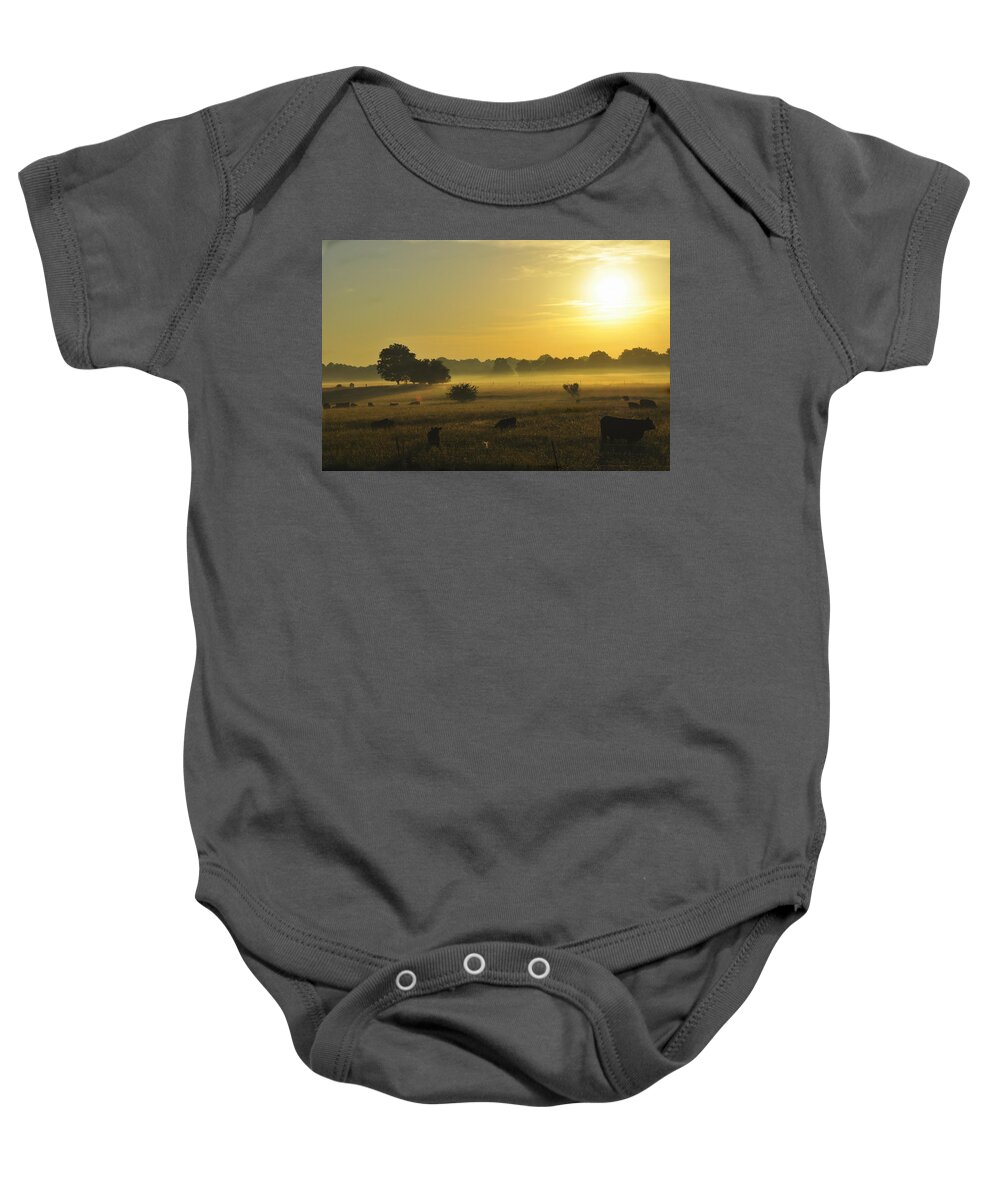 Sunrise Baby Onesie featuring the photograph Saturday Morning... by Thomas Gorman