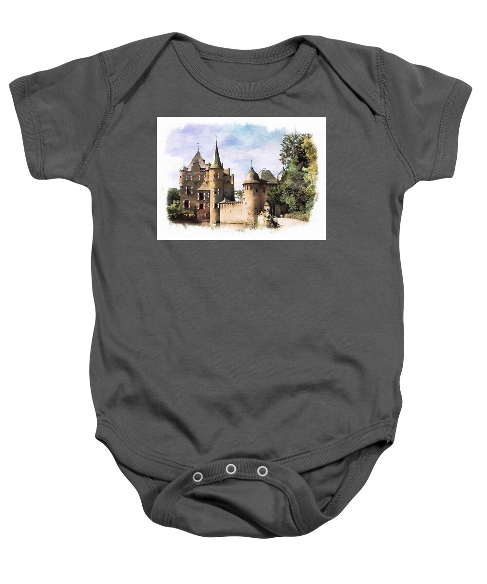 Germany Baby Onesie featuring the photograph Satzvey Castle by Joseph Hendrix