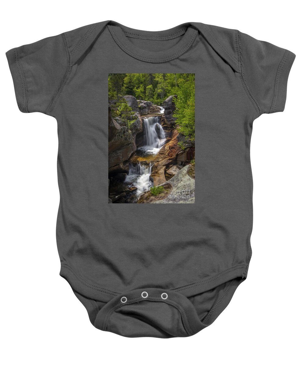 Screw Auger Falls Baby Onesie featuring the photograph Screw Auger Falls by Alana Ranney