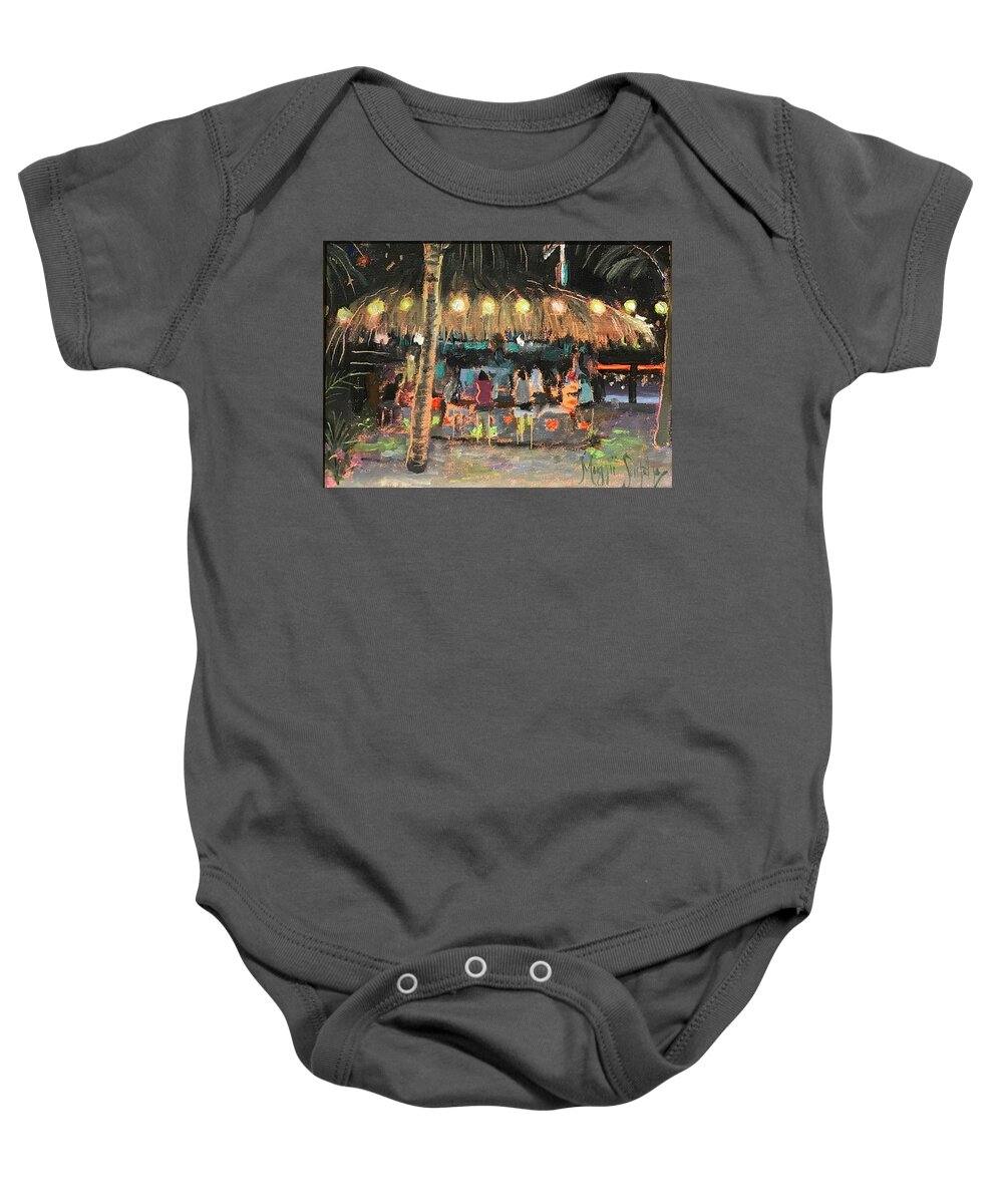  Impressionism Baby Onesie featuring the painting Seacrets at the Sandbar by Maggii Sarfaty