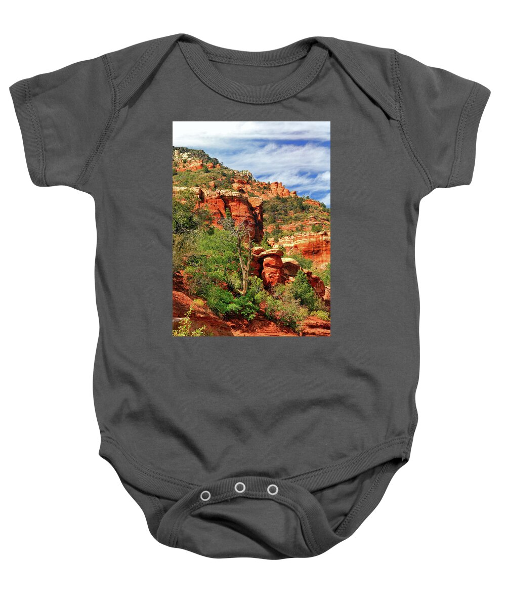 Landscape Baby Onesie featuring the photograph Sedona I by Ron Cline