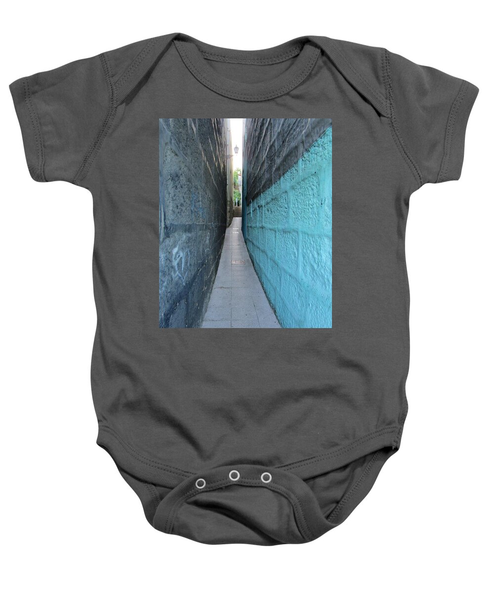 Spain Baby Onesie featuring the photograph See light at the end..... by Rosita Larsson