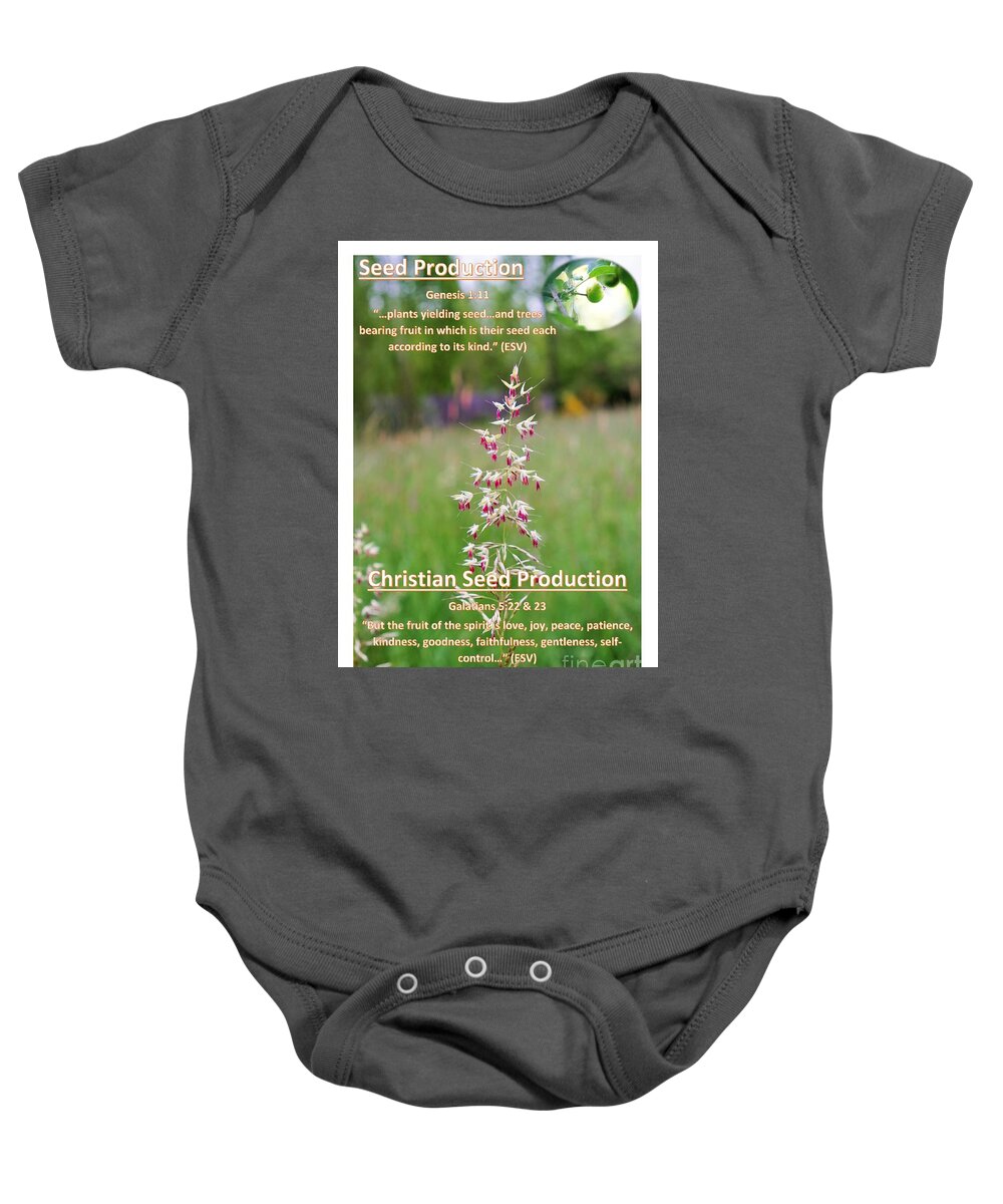 Seeds Baby Onesie featuring the photograph Seed Production by Merle Grenz