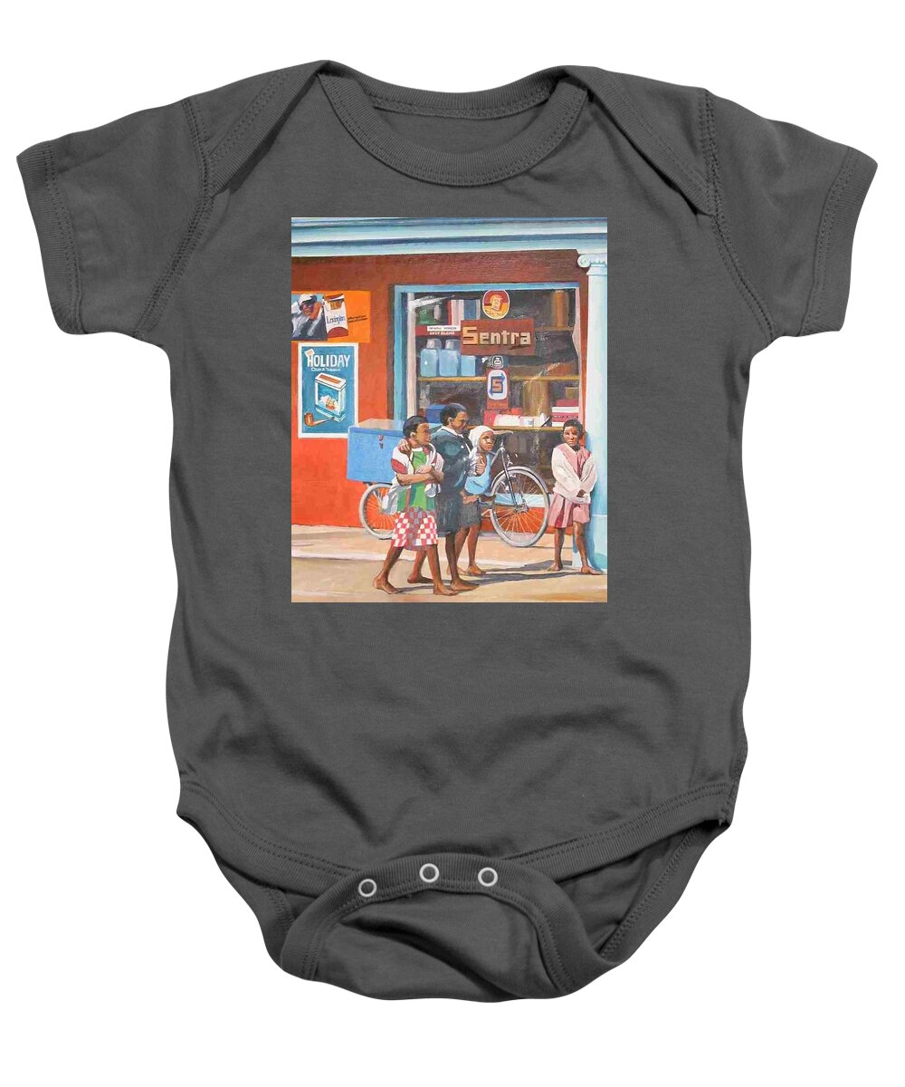 Shop Baby Onesie featuring the painting Sentra by Tim Johnson