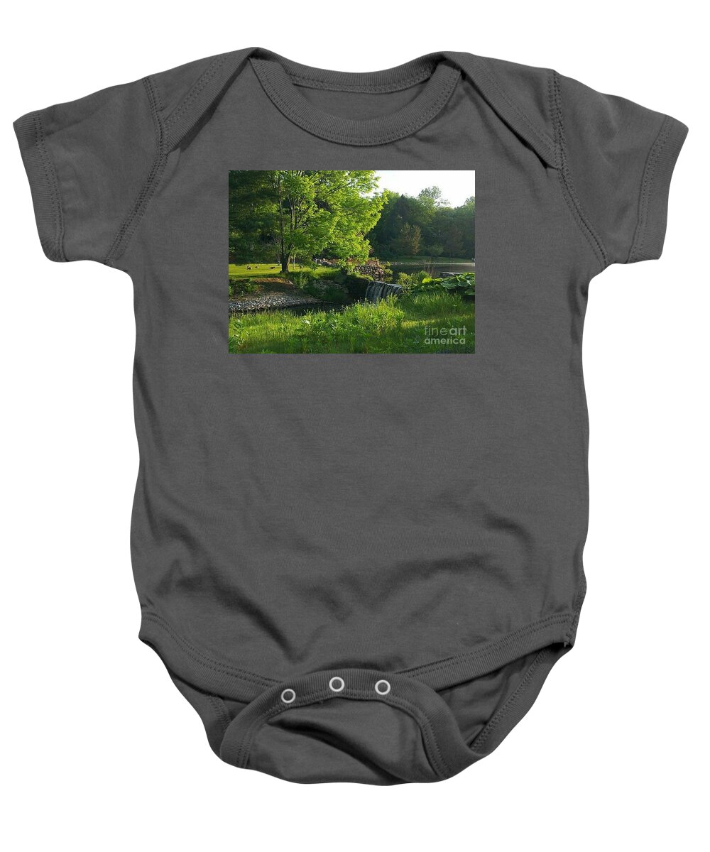 Landscape Baby Onesie featuring the photograph Serenity by Dani McEvoy