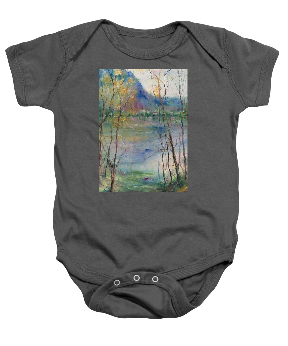  Baby Onesie featuring the painting Serenity by Robin Miller-Bookhout