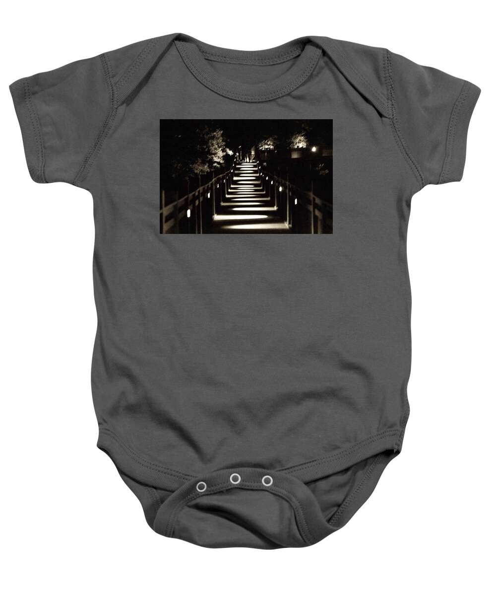 Shadows Baby Onesie featuring the photograph Serpentine Shadow by Chuck Brown