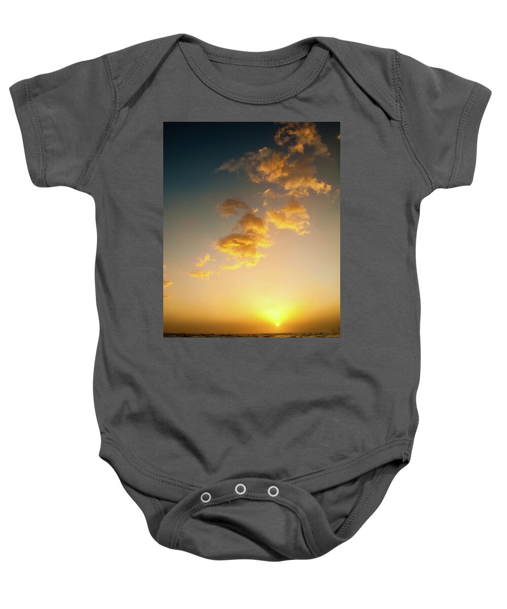 Beach Baby Onesie featuring the photograph Setting Sun by Steven Myers