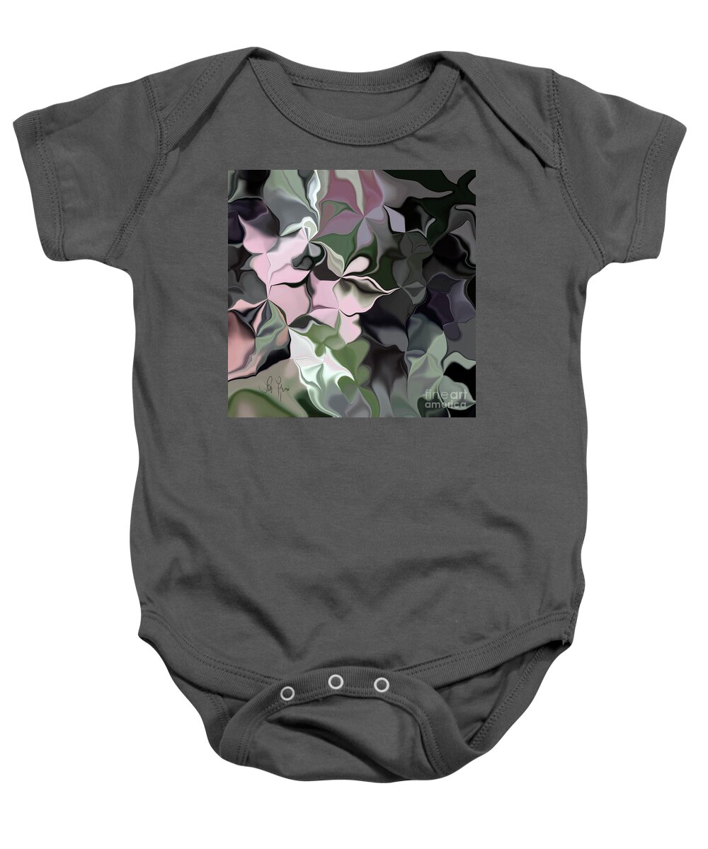 Shape Baby Onesie featuring the digital art Shapes Of Your Soul by Leo Symon