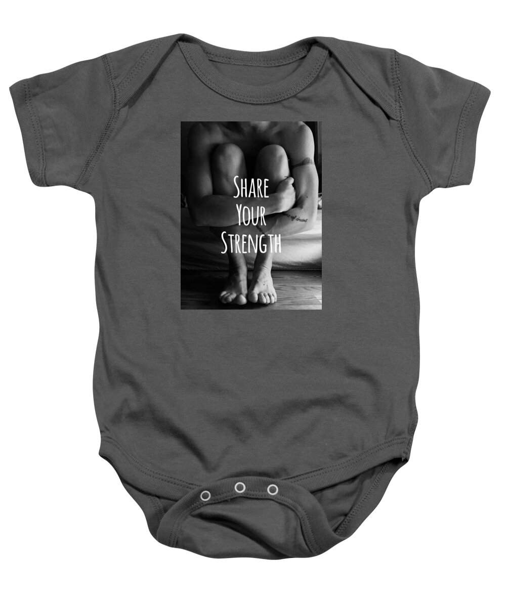 Strength Baby Onesie featuring the photograph Share by Sara Young