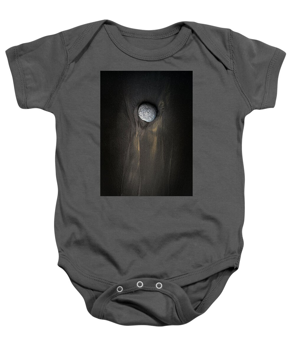Chris Johnson Baby Onesie featuring the photograph Single Stone by Christopher Johnson