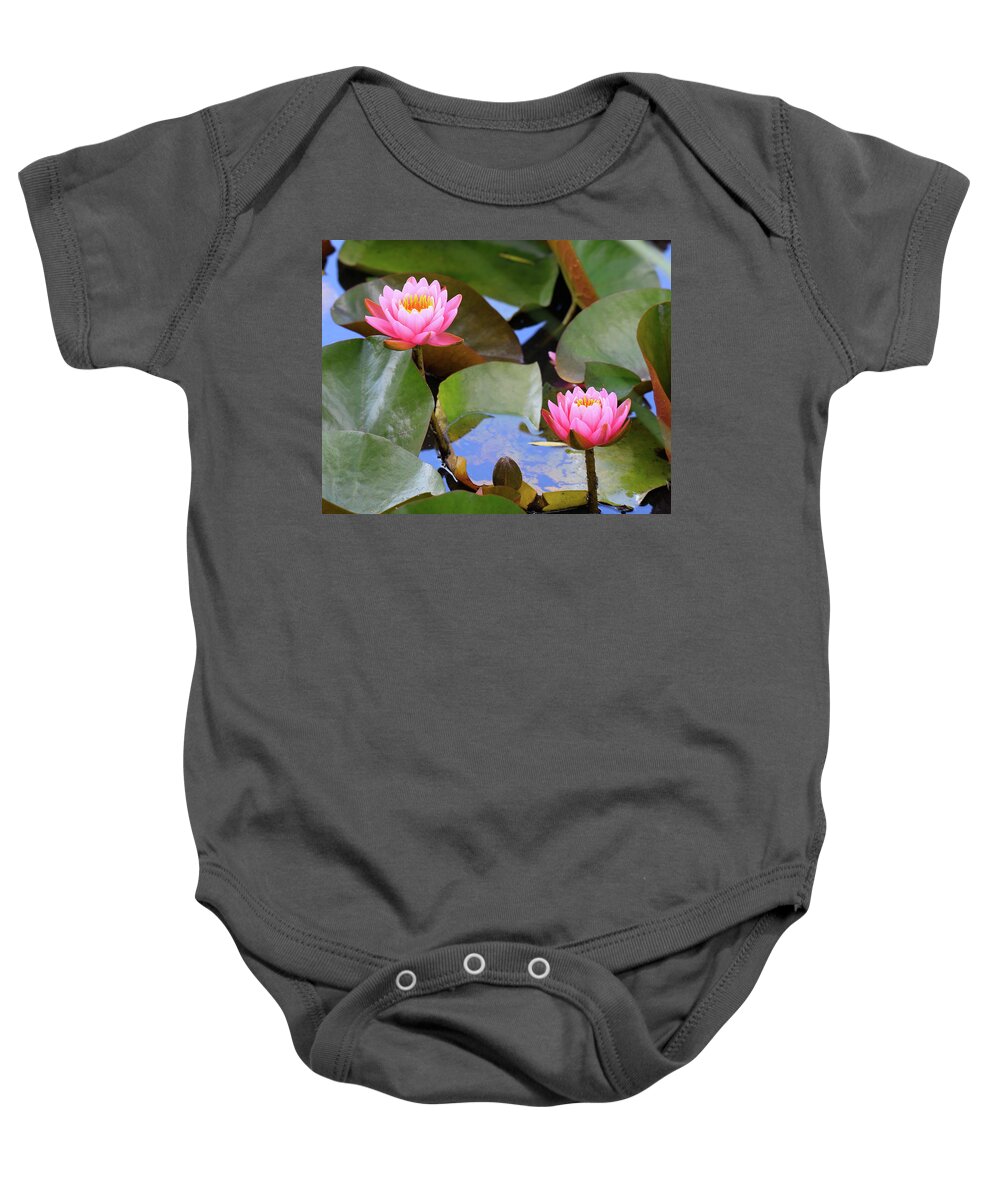 Sisters Baby Onesie featuring the photograph Sisters by Jeanne Jackson