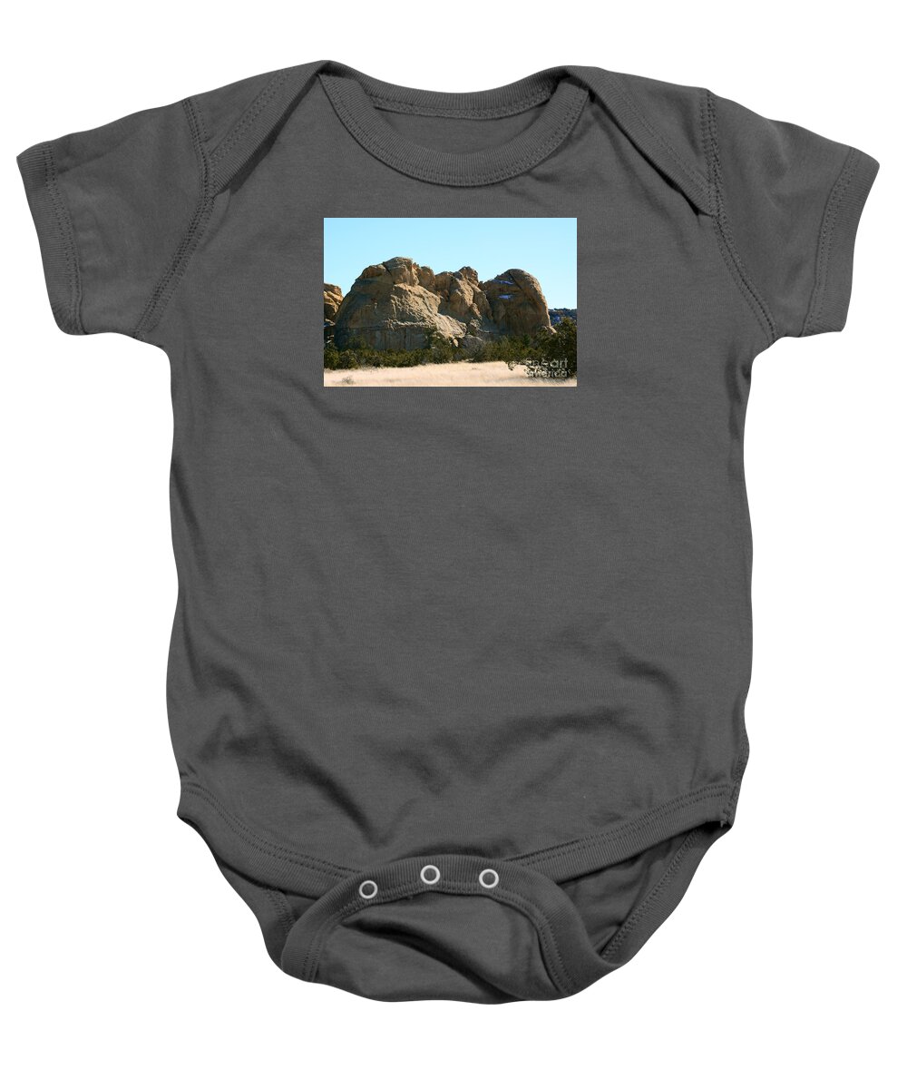 Southwest Landscape Baby Onesie featuring the photograph Sleeping elephant by Robert WK Clark